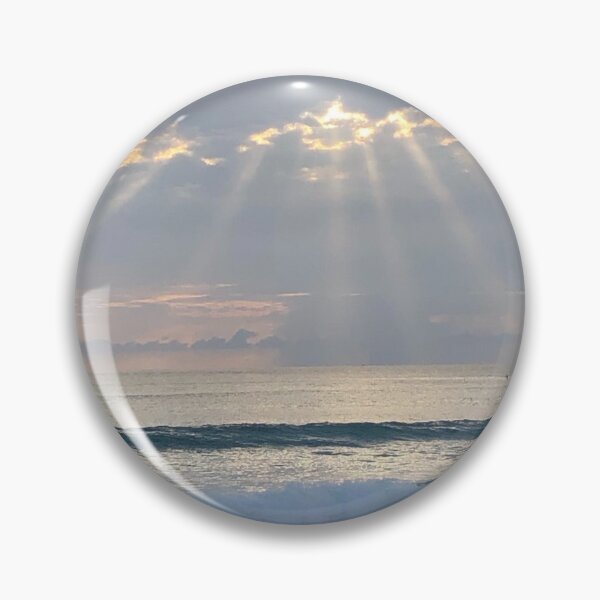 Item preview, Beautiful ocean view with sun rays breaking through the clouds designed and sold by LiliyaHarpe.