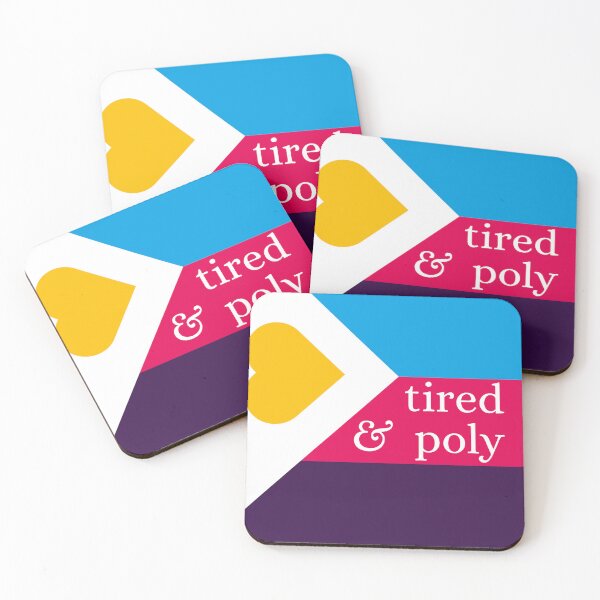 Item preview, Tired & Polyamorous / New Polyamorous Pride Flag designed and sold by MaddieMade.