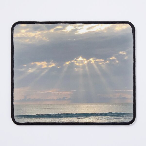 Item preview, Beautiful ocean view with sun rays breaking through the clouds designed and sold by LiliyaHarpe.