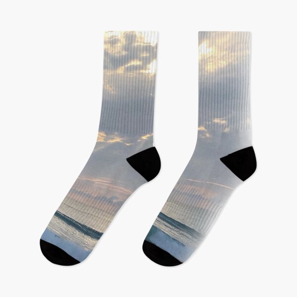 Item preview, Beautiful ocean view with sun rays breaking through the clouds designed and sold by LiliyaHarpe.
