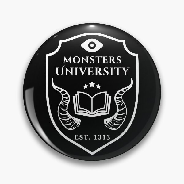 Item preview, Monsters University Logo (White Text) designed and sold by playfruit.