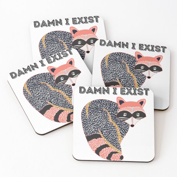 Item preview, Maldita sea, existo diseño de mapache designed and sold by Harsh Katariya.