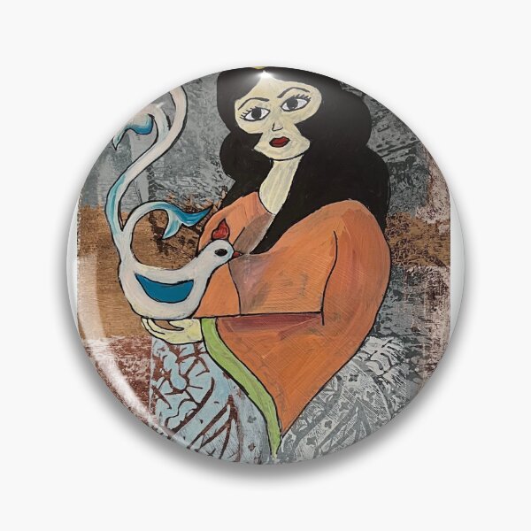 Item preview, lady & bird designed and sold by Pardis Bahmani.