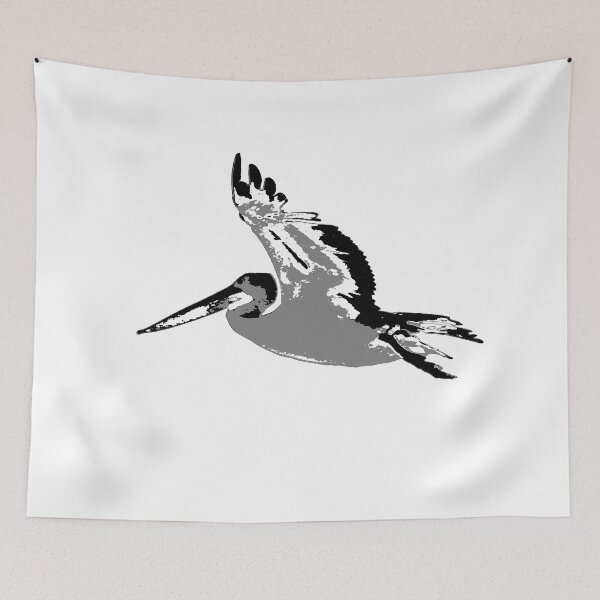 Item preview, Pelican Flying in Black & White! designed and sold by Mickangelhere.