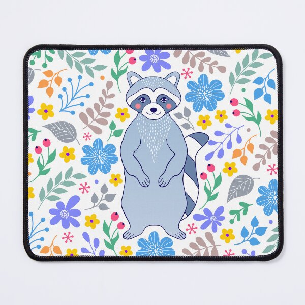Item preview, Floral Raccoon Pattern Design designed and sold by Harsh Katariya.