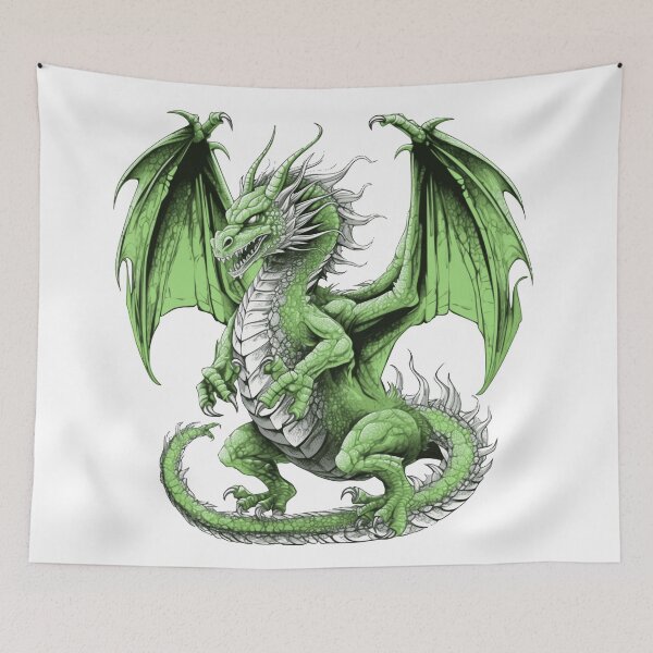 Item preview, green dragon color changeable - Different logo size, position, color? Email me - designed and sold by Picture-Art.