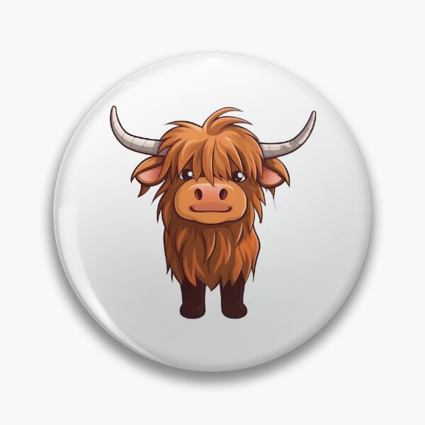 Item preview, Chibi Highland Cow Image designed and sold by PopPopGfx.