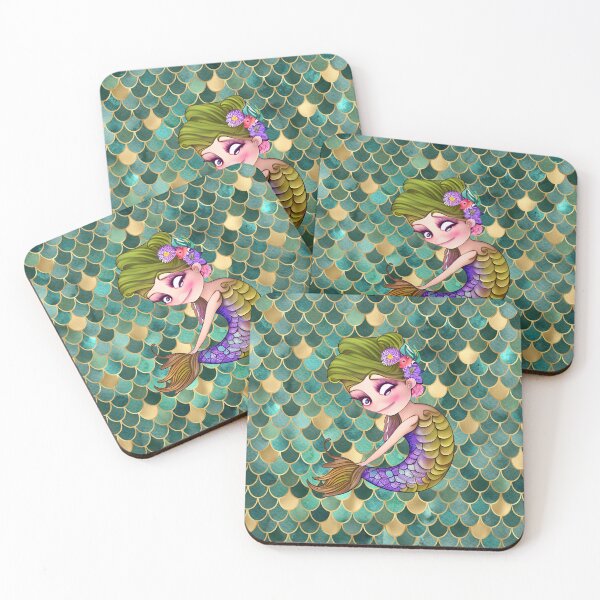 Item preview,  Sea Maiden Mermaid Undersea Green designed and sold by purplesensation.