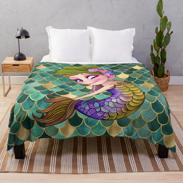 Item preview, Sea Maiden Mermaid Undersea Green designed and sold by purplesensation.