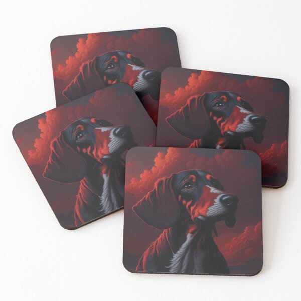 Item preview, a Dachshund in the sky portrait painting designed and sold by unepommedeterre.