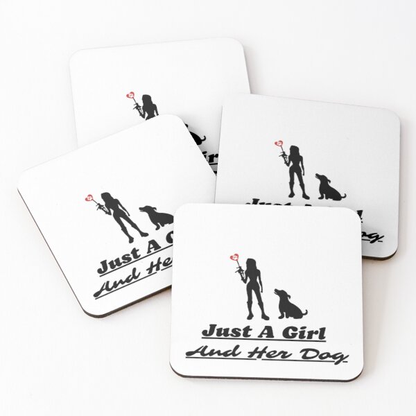 Item preview, Just A Girl And Her Dog - quotes designed and sold by AnimalWorldArtt.