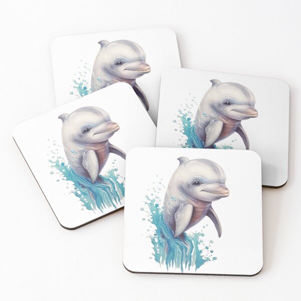 Item preview, animated dolphin digital art designed and sold by DigitalPixelize.