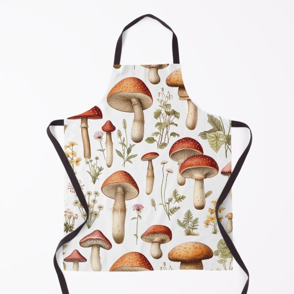 Item preview, Seamless Mushroom and Woodland Plants Pattern | Botanical Art designed and sold by GiveMeMood.