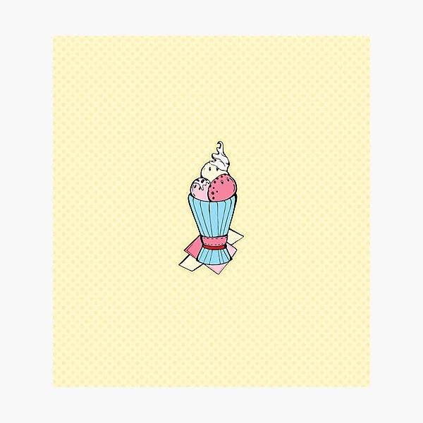 Sorbet ice cream Photographic Print