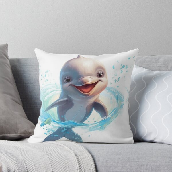 Item preview, Happy Aquatic Dolphin Animated Digital Art designed and sold by DigitalPixelize.