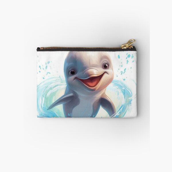 Item preview, Happy Aquatic Dolphin Animated Digital Art designed and sold by DigitalPixelize.