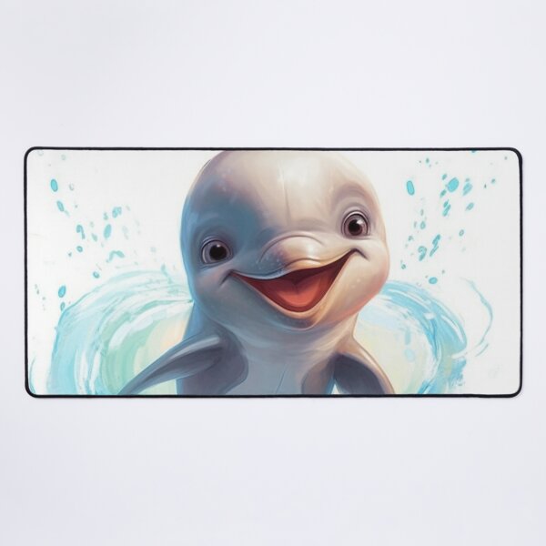 Item preview, Happy Aquatic Dolphin Animated Digital Art designed and sold by DigitalPixelize.