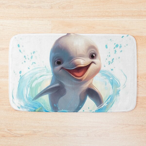 Item preview, Happy Aquatic Dolphin Animated Digital Art designed and sold by DigitalPixelize.