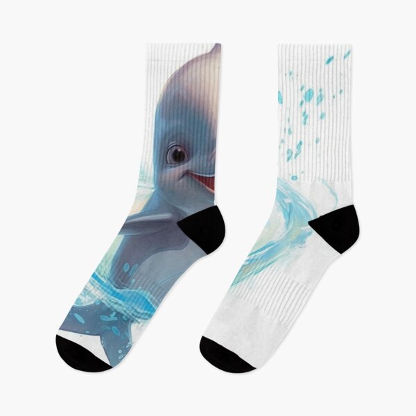 Item preview, Happy Aquatic Dolphin Animated Digital Art designed and sold by DigitalPixelize.
