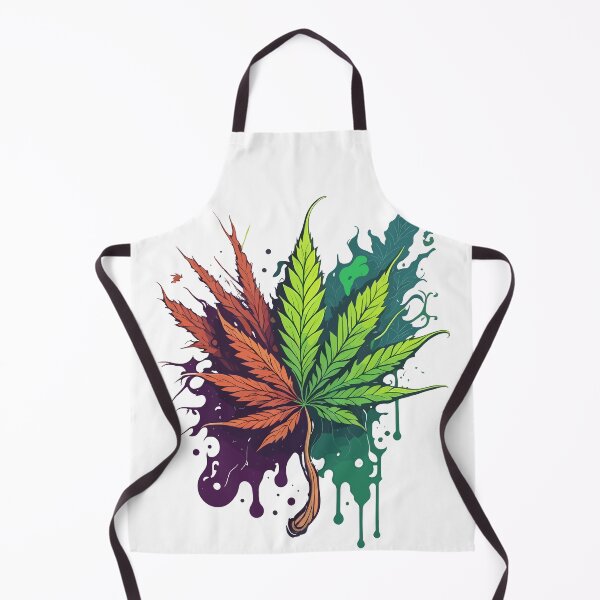 Item preview, A cannabis leaf with color elements designed and sold by ZirumsGarden.