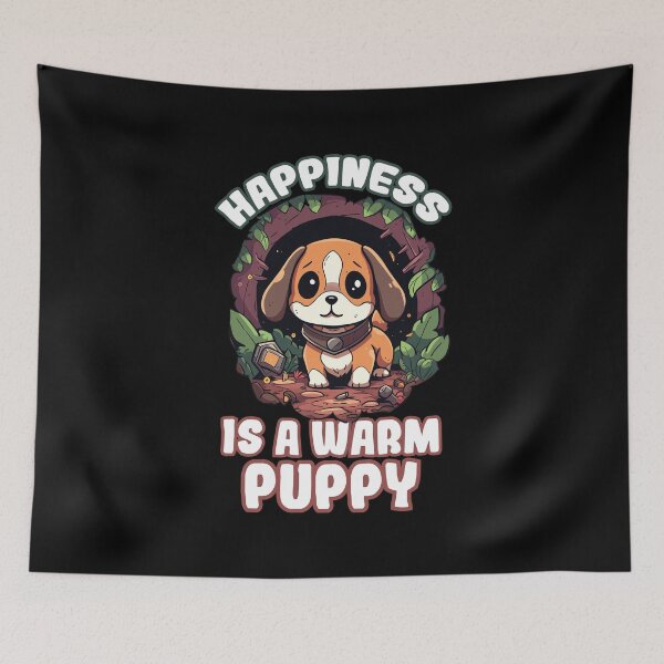 Item preview, Happiness is a warm puppy designed and sold by FurFashion.