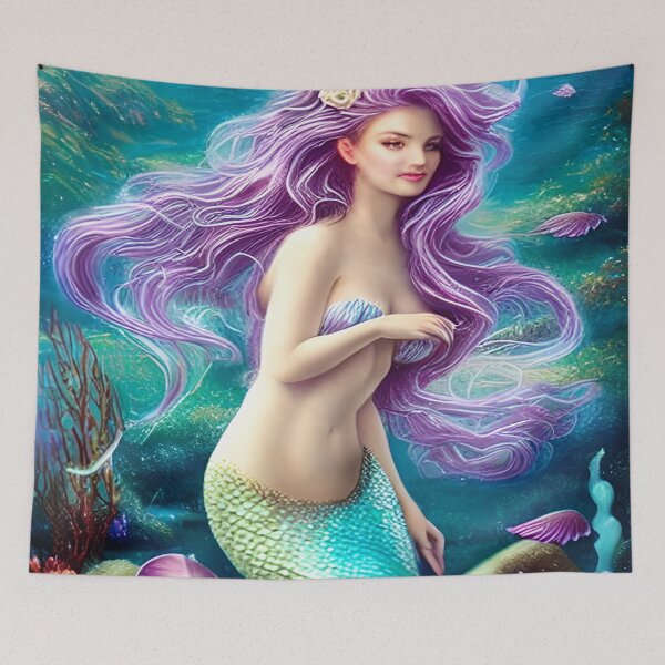 Item preview, Alluring Mermaid Embrace Underwater designed and sold by purplesensation.