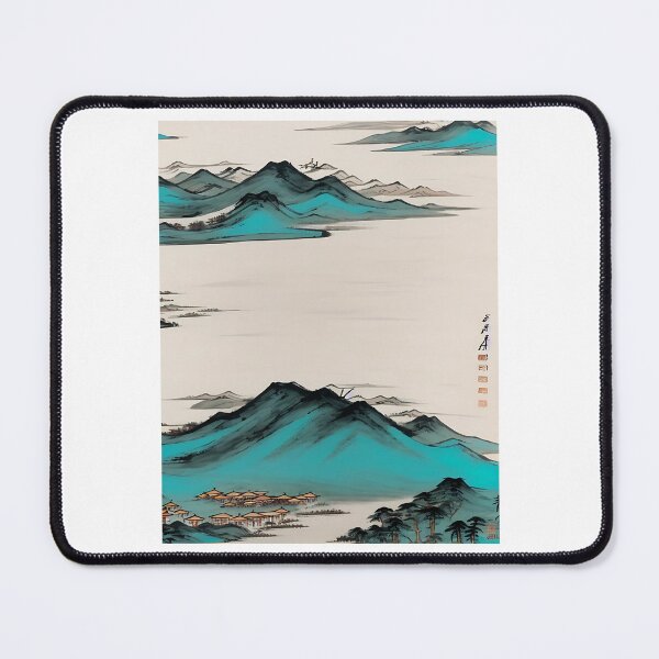 Item preview, Pueblo chino - arte chino vintage - estilo Guo Hua designed and sold by Asian-Art.