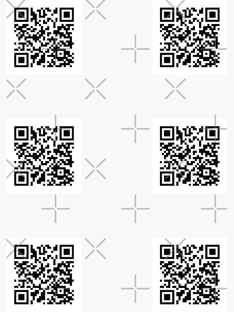 Thumbnail 3 of 3, Sticker, Rickroll barcode Stickers designed and sold by ZeDesign7.