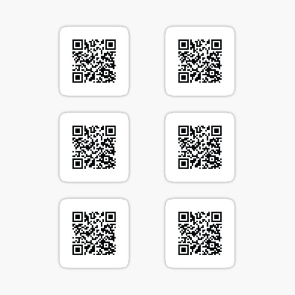 Item preview, Rickroll barcode Stickers designed and sold by RickRollRascals  ⭐⭐⭐⭐⭐(420).