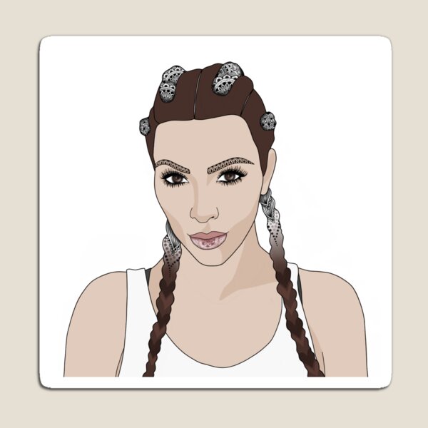 Aperçu de l'œuvre Kim Kardashian Portrait Détail Design créée et vendue par AlessiaRoccuzzo.
