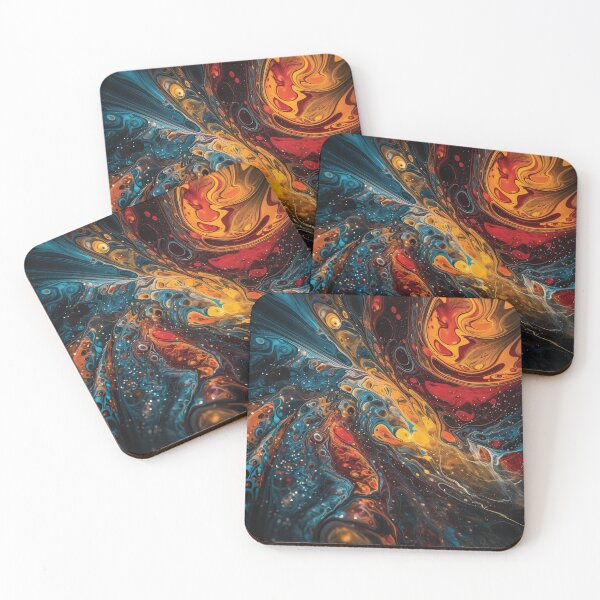 Item preview, Mesmerizing Microscopic Abstract with Rich Colors and Intricate Patterns #8 designed and sold by PopPopGfx.