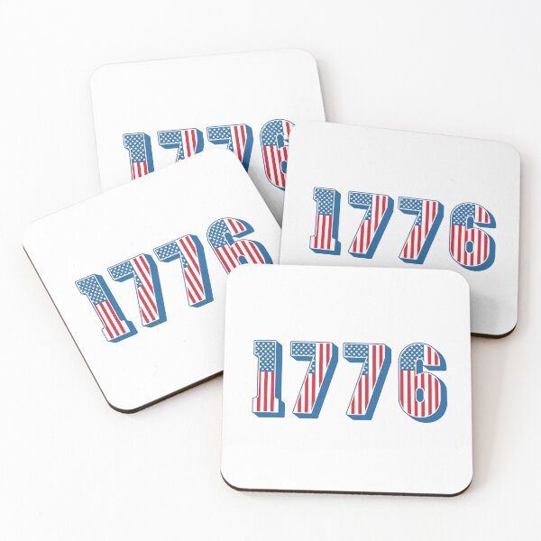 Item preview, American Flag - 1776 Text designed and sold by Whimsical  Thinker.