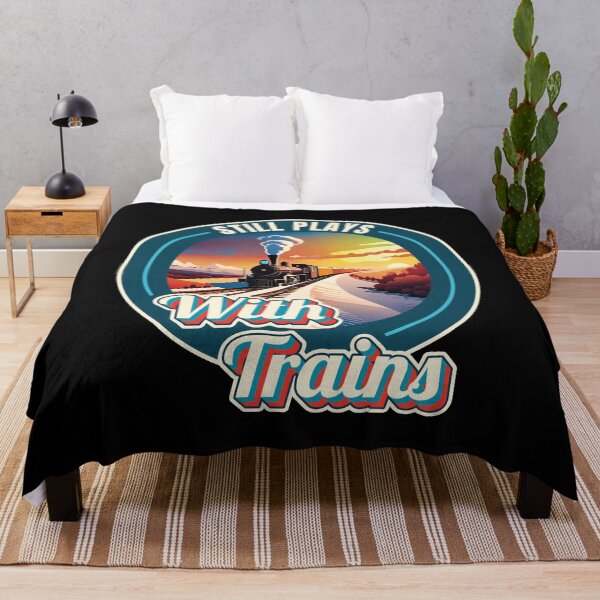 Item preview, Still Plays With Trains Model Railroad Locomotive Lover Quote Ver2 designed and sold by thecatcouch.
