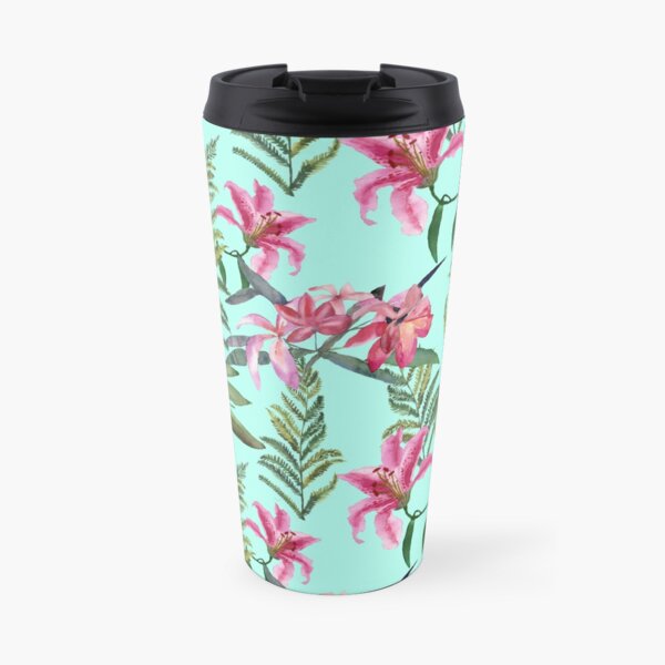 Tropical flowers Travel Mug