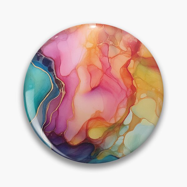 Item preview, Abstract rainbow alcohol ink style artwork designed and sold by KaitJDesign.