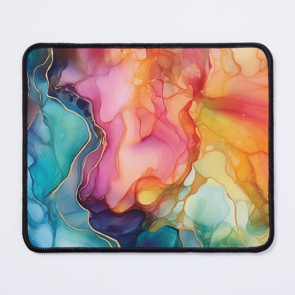 Item preview, Abstract rainbow alcohol ink style artwork designed and sold by KaitJDesign.