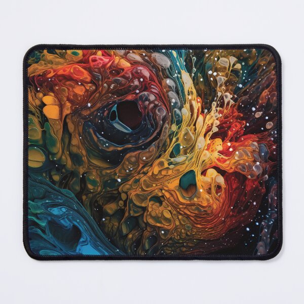 Item preview, Mesmerizing Microscopic Abstract with Rich Colors and Intricate Patterns #6 designed and sold by PopPopGfx.