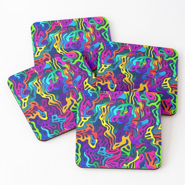 Item preview, Psychedelic Colorful Abstract Art Print designed and sold by GiveMeMood.