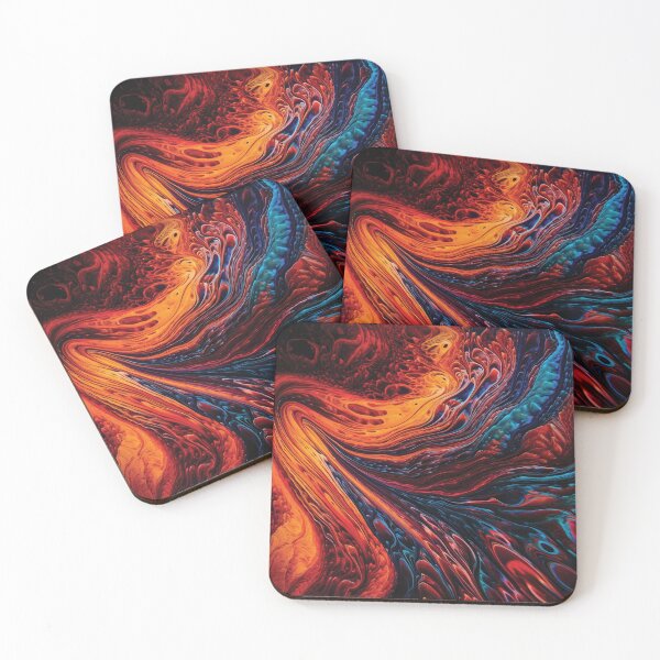 Item preview, Mesmerizing Microscopic Abstract with Rich Colors and Intricate Patterns #5 designed and sold by PopPopGfx.
