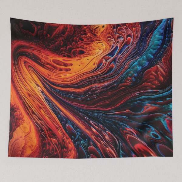 Item preview, Mesmerizing Microscopic Abstract with Rich Colors and Intricate Patterns #5 designed and sold by PopPopGfx.