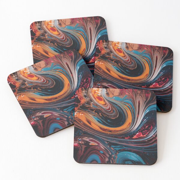 Item preview, Mesmerizing Microscopic Abstract with Rich Colors and Intricate Patterns #4 designed and sold by PopPopGfx.