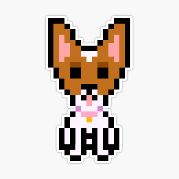 Pixel Brown and White Chihuahua\