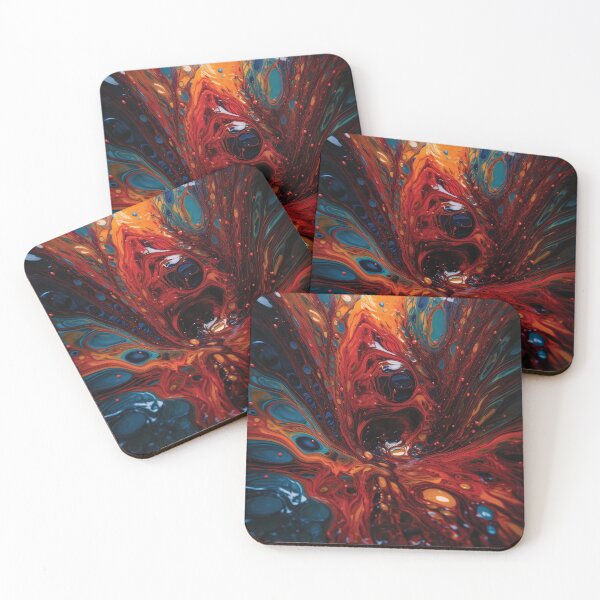 Item preview, Mesmerizing Microscopic Abstract with Rich Colors and Intricate Patterns #3 designed and sold by PopPopGfx.