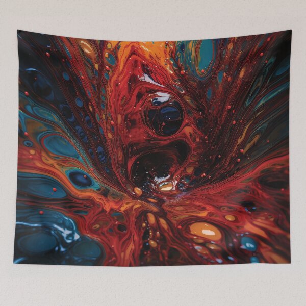 Item preview, Mesmerizing Microscopic Abstract with Rich Colors and Intricate Patterns #3 designed and sold by PopPopGfx.
