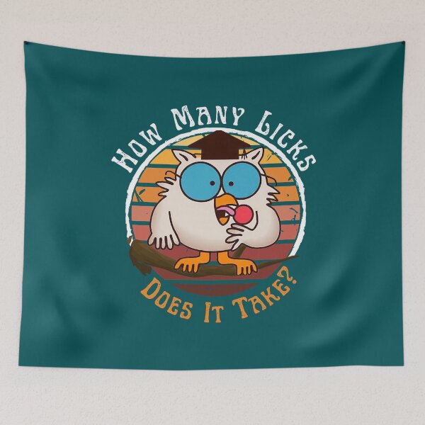 Item preview, Funny Owl How Many Licks Does It Take Retro Vintage Clt designed and sold by JevonMcClure.