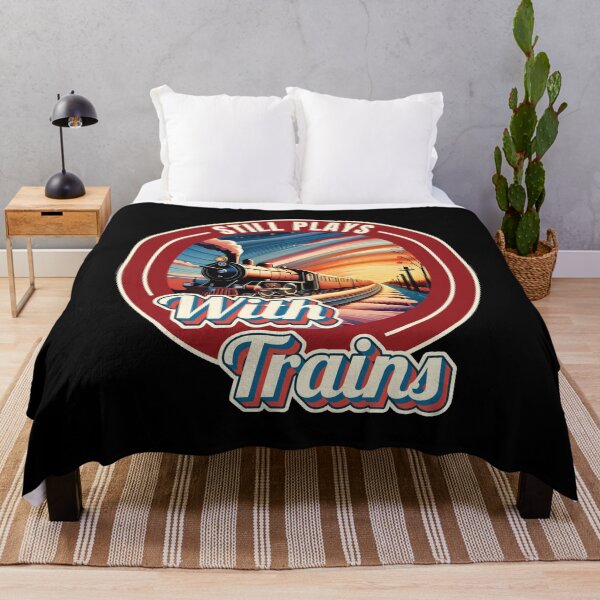 Item preview, Still Plays With Trains Model Railroad Locomotive Lover Quote Ver8 designed and sold by thecatcouch.