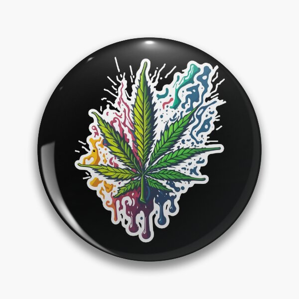 Item preview, A cannabis leaf with color elements designed and sold by ZirumsGarden.