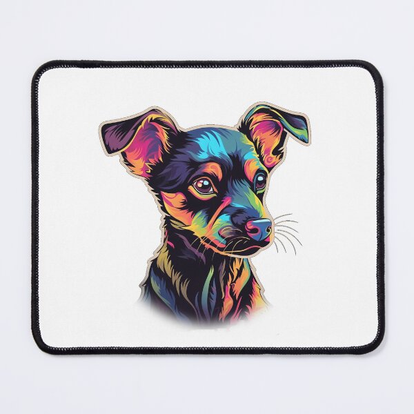 Artikelvorschau, colorful cute little dog puppy - Different logo size, position? Email me - entworfen und verkauft von Picture-Art.