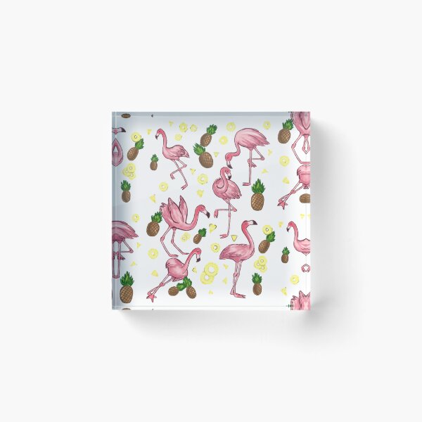 Item preview, Pink Flamingos with Pineapples - Summer Vibe Design designed and sold by BunnyBizarre.