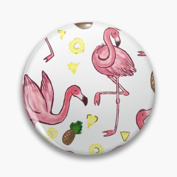 Item preview, Pink Flamingos with Pineapples - Summer Vibe Design designed and sold by BunnyBizarre.